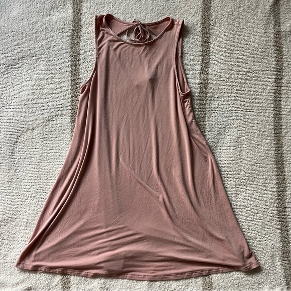 Blush Pink Flowy Mini Dress from American Eagle - Picture 1 of 3